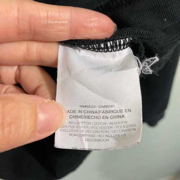 Nike Sportwear Club NSW Crew Futura Toss Black Graphics Sweatshirt Size S - Picture 7 of 9